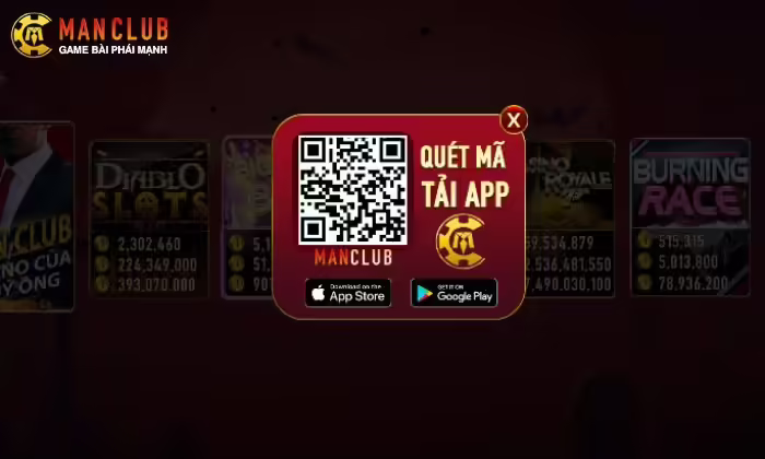 Hướng dẫn anh em tải app Manclub bằng quét mã QR