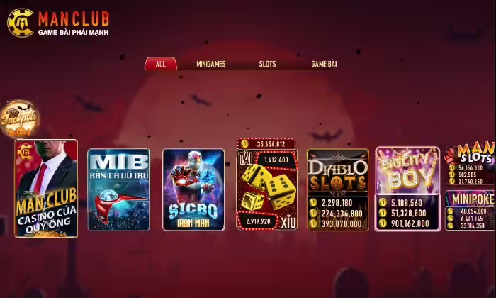 Giao diện của Manclub cực cuốn hút